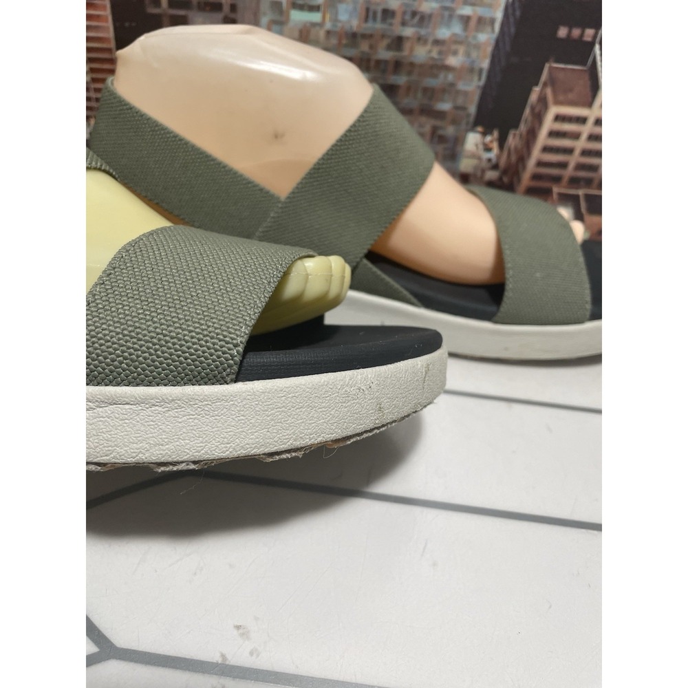 Keen Womens 9.5 Elle Backstrap Sandals Shoes Green Platform Wedge Casual Comfort - Picture 8 of 15